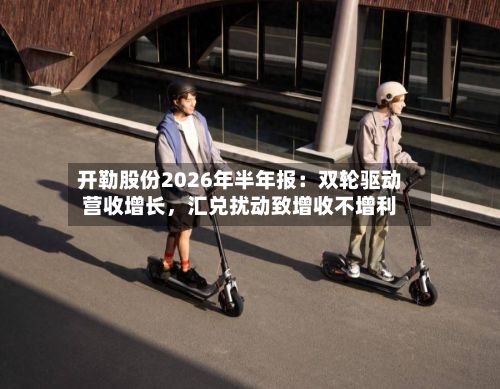 开勒股份2026年半年报:双轮驱动营收增长,汇兑扰动致增收不增利