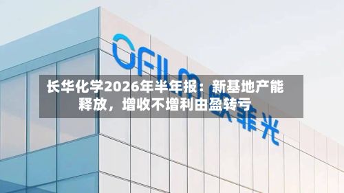 长华化学2026年半年报：新基地产能释放	，增收不增利由盈转亏-第3张图片