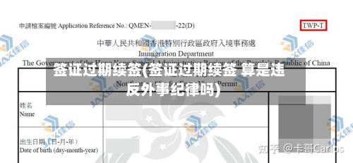 签证过期续签(签证过期续签 算是违反外事纪律吗)-第3张图片