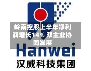 岭南控股上半年净利润增长14% 双主业协同发展