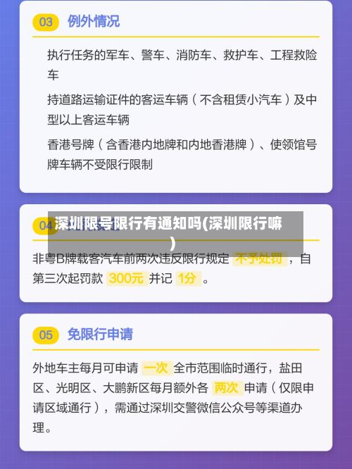 深圳限号限行有通知吗(深圳限行嘛)-第3张图片