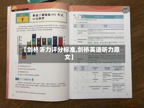 【剑桥听力评分标准,剑桥英语听力原文】