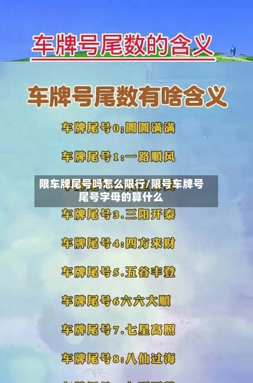 限车牌尾号吗怎么限行/限号车牌号尾号字母的算什么