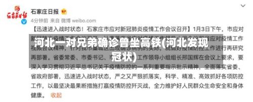 河北一对兄弟确诊曾坐高铁(河北发现冠状)-第2张图片