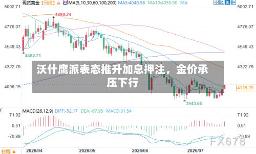 沃什鹰派表态推升加息押注	，金价承压下行-第2张图片