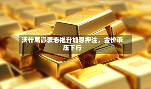 沃什鹰派表态推升加息押注	，金价承压下行-第1张图片