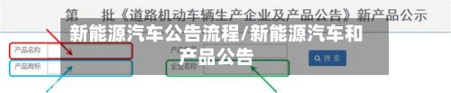 新能源汽车公告流程/新能源汽车和产品公告-第3张图片