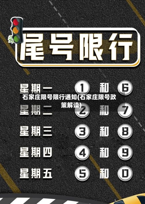 石家庄限号限行通知(石家庄限号政策解读)