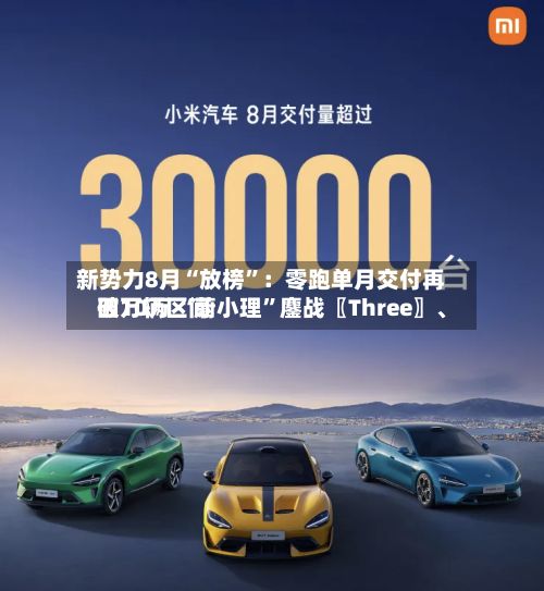 新势力8月“放榜”：零跑单月交付再破10万 “蔚小理	”鏖战〖Three〗、四万辆区间-第2张图片