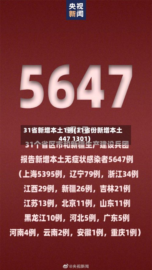 31省新增本土1例(31省份新增本土447 1301)