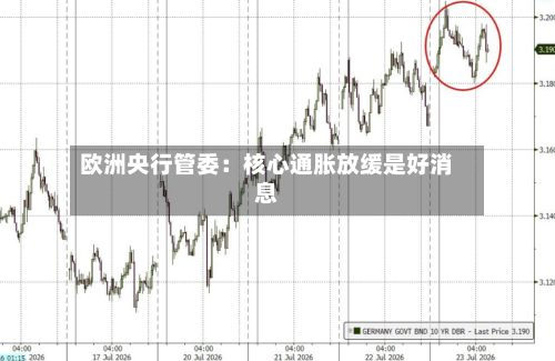 欧洲央行管委：核心通胀放缓是好消息-第2张图片