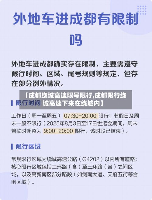 【成都绕城高速限号限行,成都限行绕城高速下来在绕城内】-第3张图片