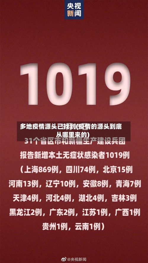 多地疫情源头已找到(疫情的源头到底从哪里来的)-第3张图片