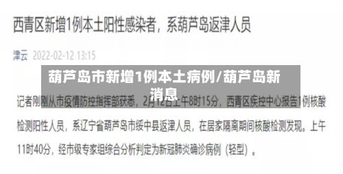 葫芦岛市新增1例本土病例/葫芦岛新消息-第1张图片