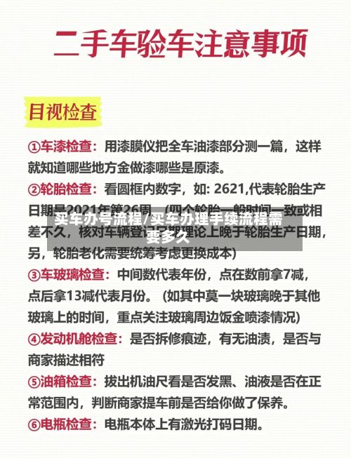 买车办号流程/买车办理手续流程需要多久-第3张图片