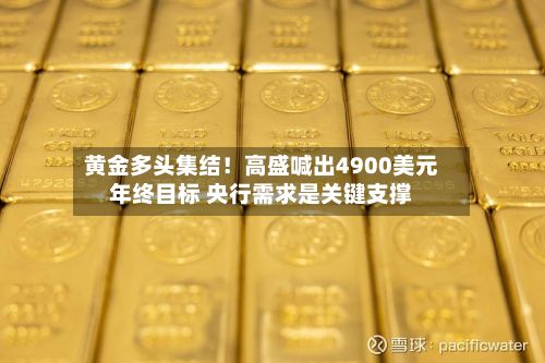 黄金多头集结！高盛喊出4900美元年终目标 央行需求是关键支撑-第2张图片